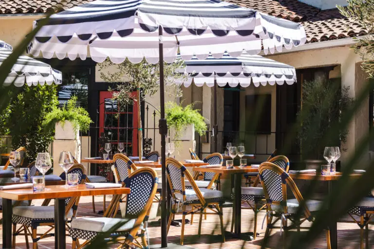 Kid's Menu 4 Patio tables at Capriciano Osteria in downtown Santa Rosa